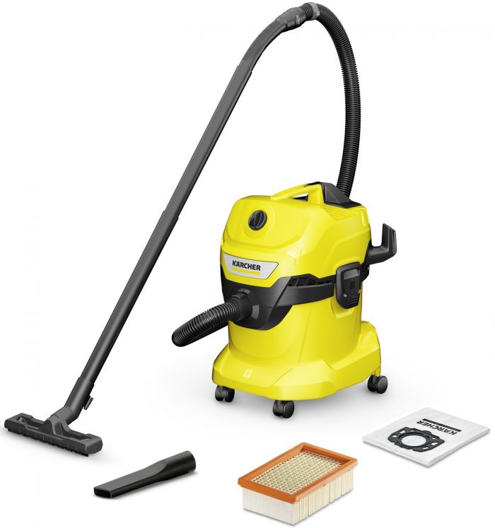 Господарський пилосос Karcher WD 4 V-20/5/22, 1000 ВТ, 20л, 5м, 6.814 кг