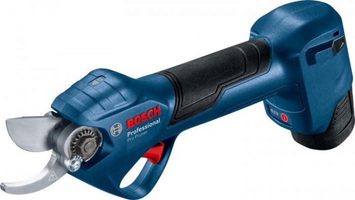 Секатор Bosch Pro Pruner акумуляторний, 12В, 3.0 Ач, до 25мм, 1кг, сет. 2 ак.