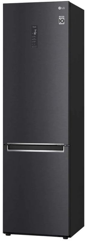 Холодильник з нижн. мороз. камерою LG GW-B509SEUM, 203х68х60см, 2 дв., Холод.відд. - 277л, Мороз. відд. - 107л, A++, NF, Інв., Зона свіжості, Зовнішн. диспл., Бежевий