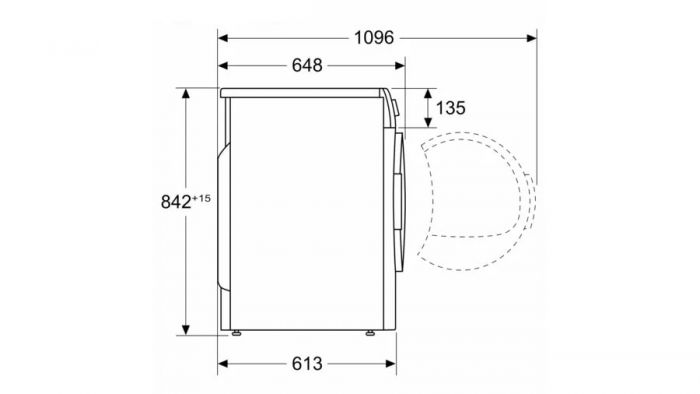 Сушильний барабан Bosch WQG242A0ME - 60 см/9кг/Heat pump/А++/білий