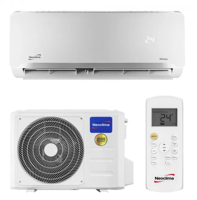 Кондиціонер Neoclima SkyCold 2.0 NS/NU-12EHBIw1, інвертор, 35 м2, до -20°С, A++/A+, R32