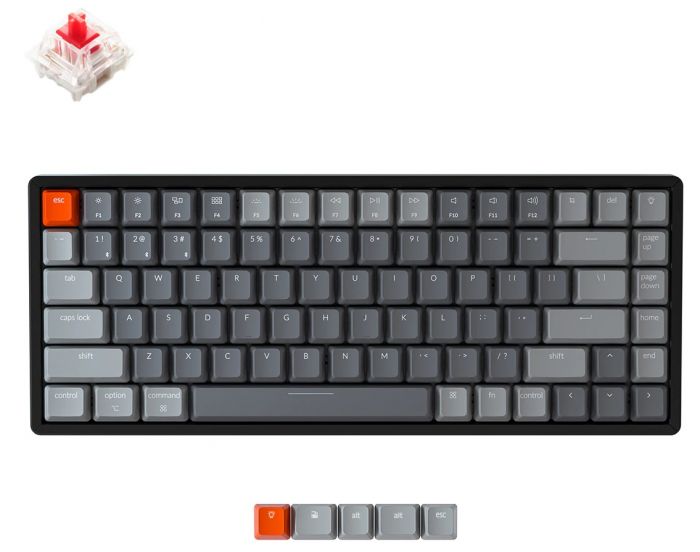 Клавіатура Keychron K2 84 Key Gateron Hot-Swap White LED Brown