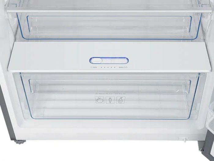Холодильник з верх. мороз. камерою TCL RP465TSE0, 185х69х71см, 2 дв., Х- 364л, М- 101л, A+, NF, Нерж