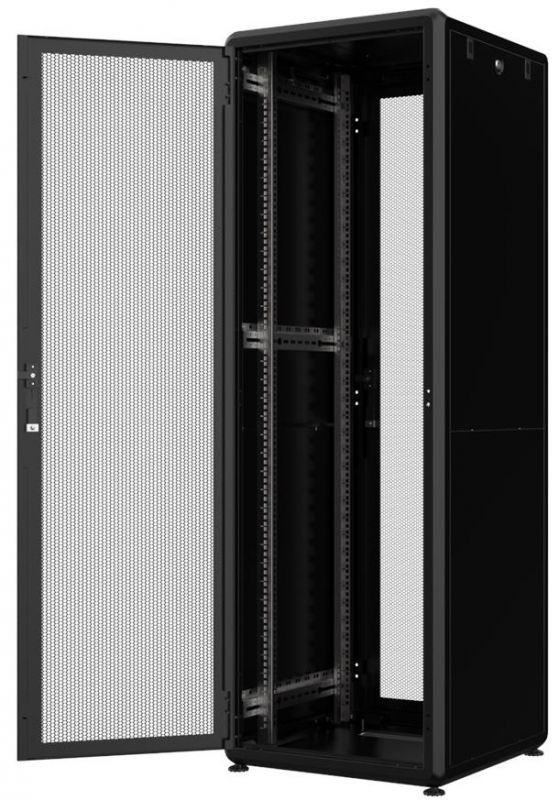 Шафа MIRSAN GTV 19" 32U 600x600, перфорація 63%, Чорний