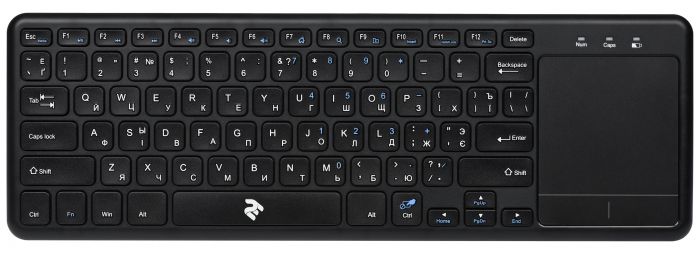 Клавіатура 2E Touch Keyboard KT100 WL BLACK