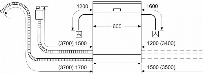 Окремо встановлювана посуд. машина Bosch SMS25AW01K - 60 см/12 компл/4 прогр/4 темп реж/білий