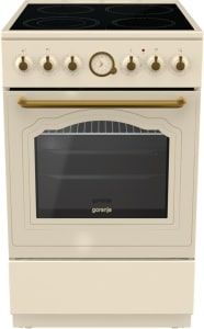 Плита Gorenje ECS5250CLI /склокераміка/50х60/аналоговий програматор/ духовка - 70 л/ гриль/слонової кістки