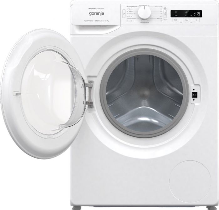 Пральна машина з фронт. завантаж.  Gorenje WNPI82BS, інверторна, 8кг, 1200, A+++, Пар, глибина 54.5см, Дисплей, Білий