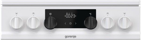 Плита Gorenje MEKS512W/комбінована/електр.программатор/50х60/духовка-70 л/ газ.контроль/гриль/електроподжиг/емалір.реш/білий