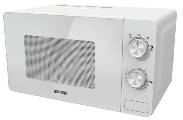 Мікрохвильова піч Gorenje MO20E1W2 / 20 л/800 Вт./механіч. упр./біла