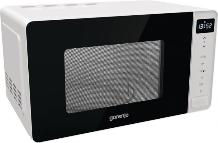 Мікрохвильова пічка Gorenje MO20S4W/ 20 л/800 Вт./сенсорне упр./LED-дисплей/гриль/нержав.сталь