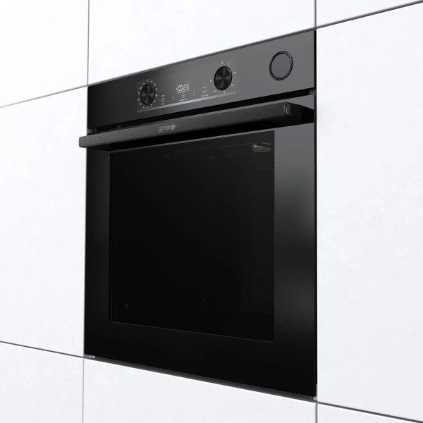 Духовка Gorenje BSA6737E15BG/ 77 л/ A+/IconLed/гриль/швидкий нагрів/з функц. пароварки/багаторівневе приготув/чорний