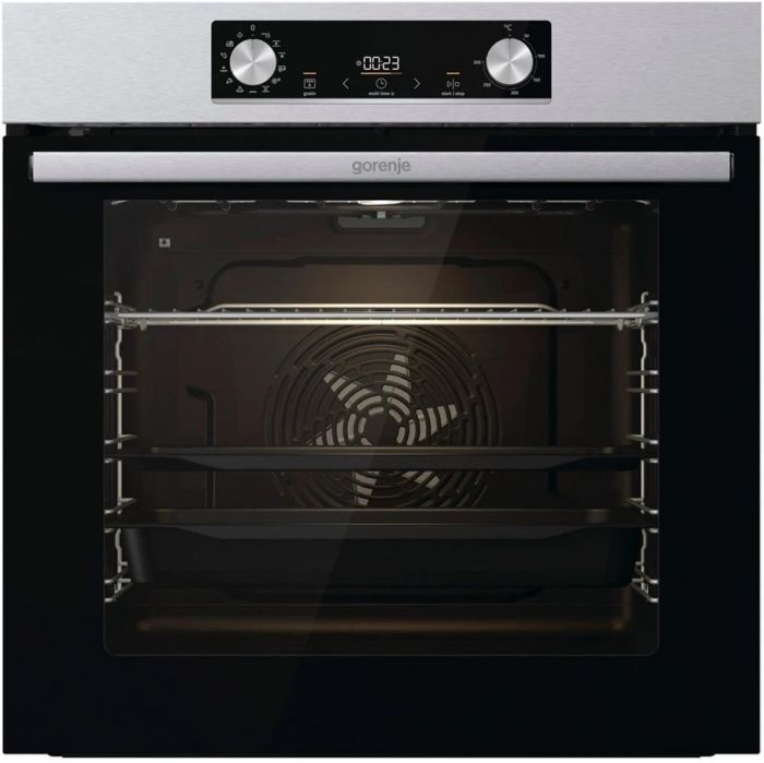 Духовка Gorenje BPS6737E03X/ 77 л/ A+/IconLed/гриль/швидкий нагрів/ приготування на пару/піроліз/нержав.