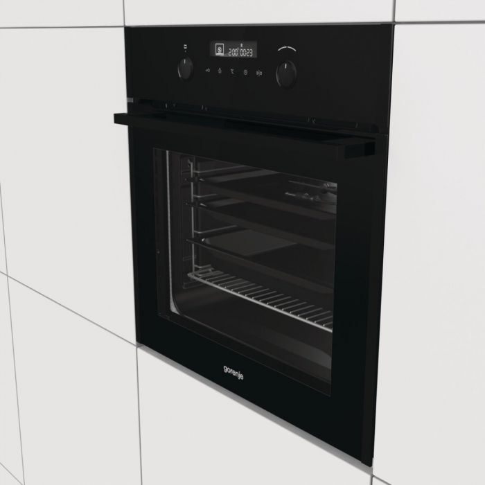 Духовка Gorenje BOPE759B/ 70 л/ A+/IconLed/гриль/піроліз/швидкий нагрів/ приготування на пару/чорний