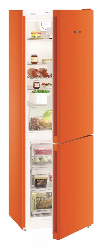 Холодильник з нижн. мороз. камерою Liebherr CNno4313 60 x 186.1 x 65.7см, 2 дв., Х- 209л, М- 95л, A++, NF, Помаранчевий