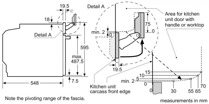 Вбудовувана ел. духова шафа з СВЧ Bosch HNG6764S6 - Ш-60см/ф-я пару/14 реж/67л./А/чорний