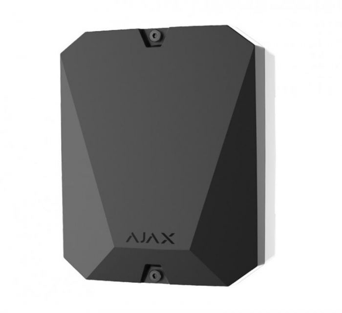 Модуль Ajax MultiTransmitter для інтеграції сторонніх провідних пристроїв в Ajax чорний