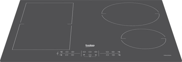 Вбудовувана індукційна поверхня Beko HII64200FMTZG - Ш-60см./4 зони/зона розширення/сірий