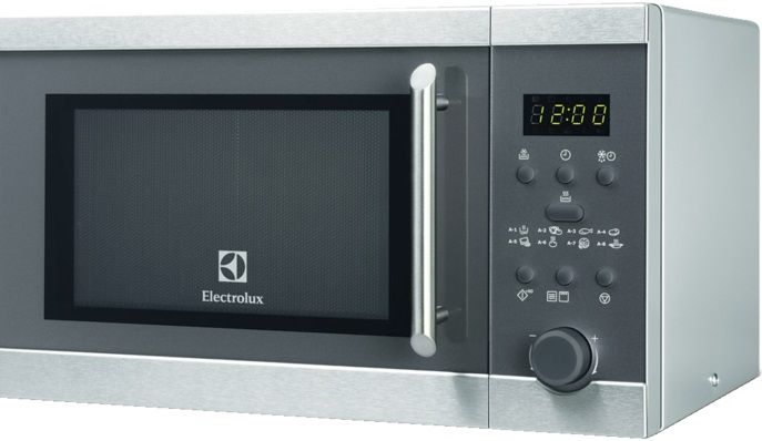 Мікрохвильова піч Electrolux EMS20300OX, 20 л, 800 Вт, Гриль, електрон. керування, Нержавіюча сталь