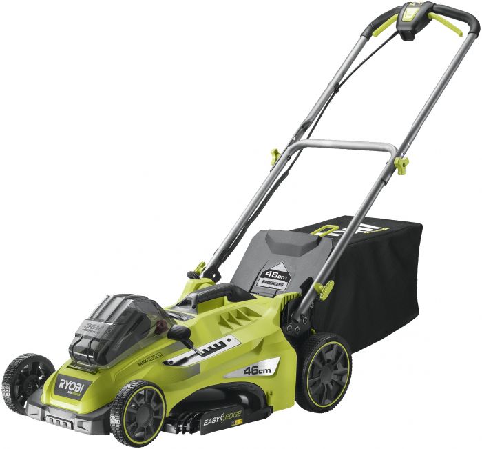 Газонокосарка Ryobi RLM36X46H50PG, акумуляторна, 36В, 1х5.0Ач, дека 46см, з функцією Power-Assist.