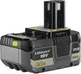 Акумулятор Ryobi ONE+ RB1860X, 18В, 6.0 Ач, Lithium+ Акумулятор Ryobi ONE+ RB1860X, 18В, 6.0 Ач, Lithium+