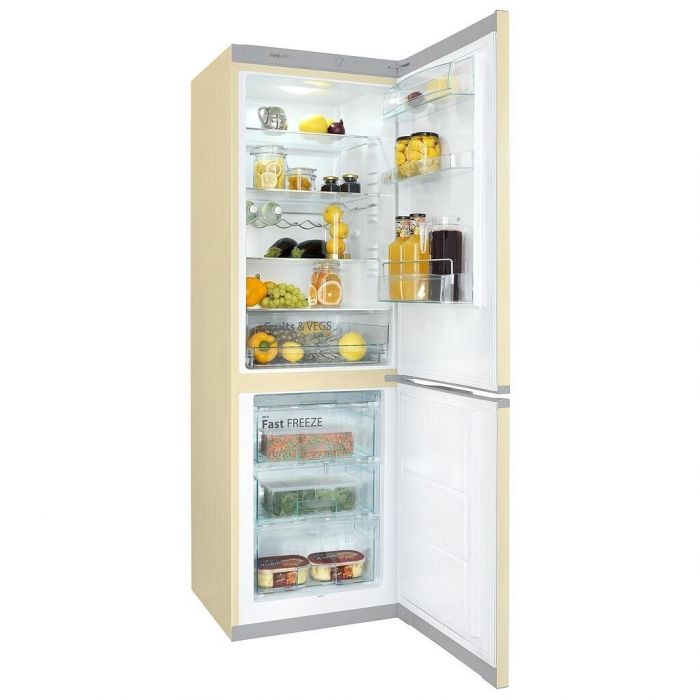 Холодильник з нижн. мороз. камерою SNAIGE RF56SM-S5DV2F, 185х65х60см, 2 дв.,214л(88), A+, ST, Мех., заг.-319л, беж