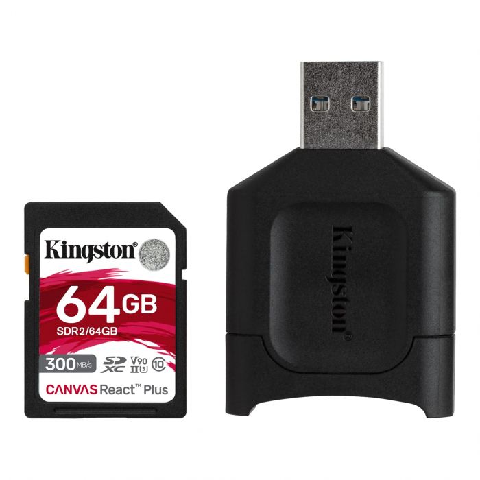 Карта пам'яті Kingston SD  64GB  C10 UHS-II U3 R300/W260MB/s