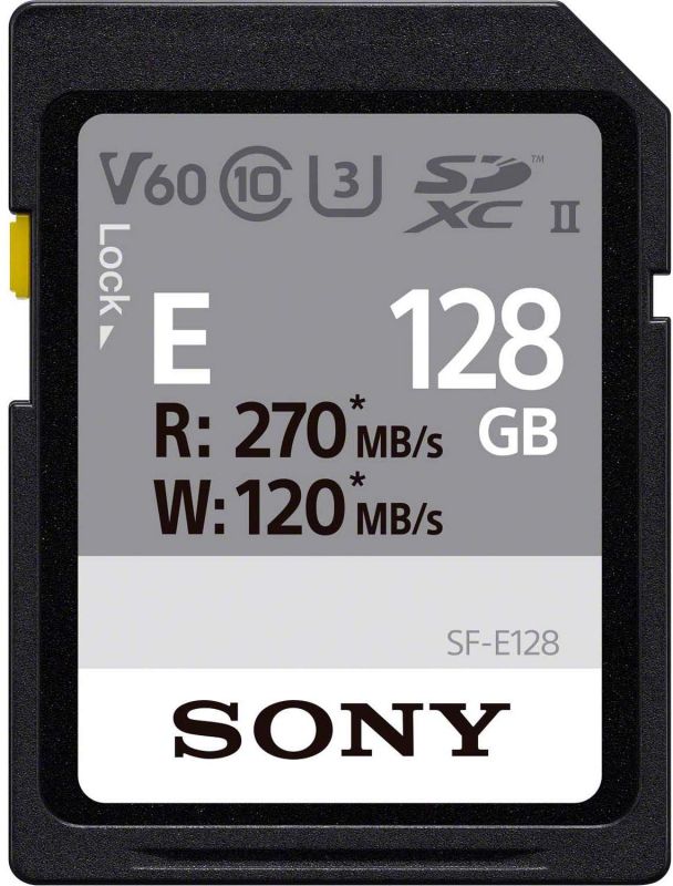 Карта пам'яті Sony 128GB SDXC C10 UHS-II U3 V60 R270/W120MB/s Entry