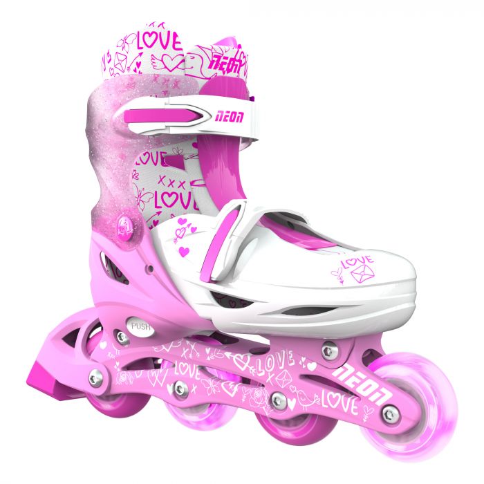 Ролики Neon COMBO SKATES Рожевий (Розмір 34-38)