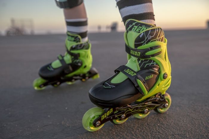 Ролики Neon COMBO SKATES Салатовий (Розмір 30-33)