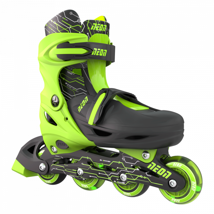 Ролики Neon COMBO SKATES Салатовий (Розмір 34-38)