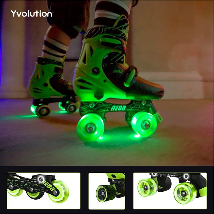 Ролики Neon COMBO SKATES Салатовий (Розмір 34-38)