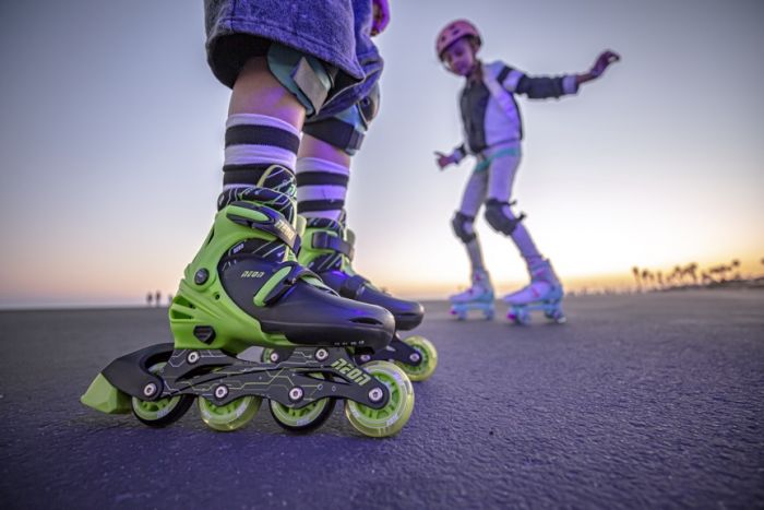 Ролики Neon COMBO SKATES Салатовий (Розмір 34-38)