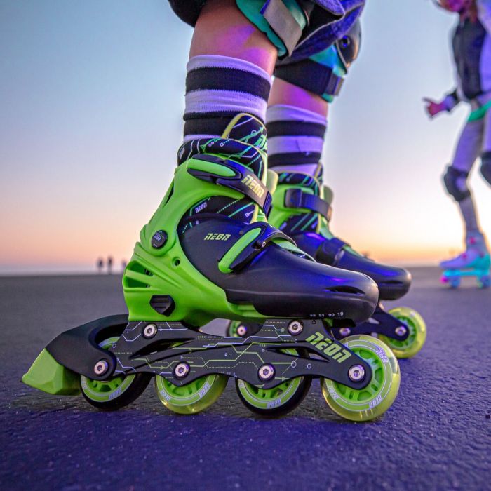 Ролики Neon COMBO SKATES Салатовий (Розмір 34-38)