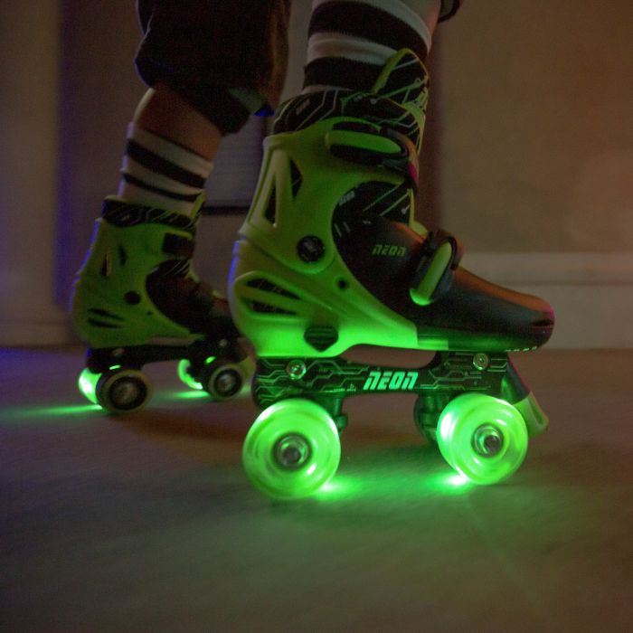 Ролики Neon COMBO SKATES Салатовий (Розмір 34-38)