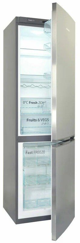 Холодильник з ниж.м.камерою SNAIGE RF58SG-P5CBNF, 194,5х65х60см,Х-208л,М-88л, A++, ST,З.cв.,Вн.дисп.