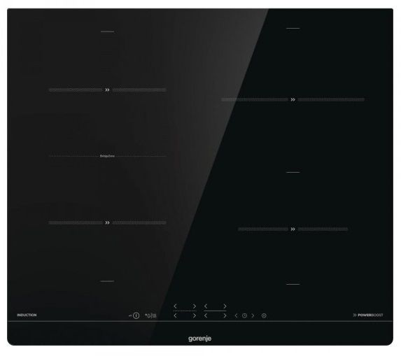 Варильна поверхня Gorenje IT643BCSC7/індукційна/ чорна/шліфований край/таймер/PowerBoos/tSmartControl/сенсор.упр.