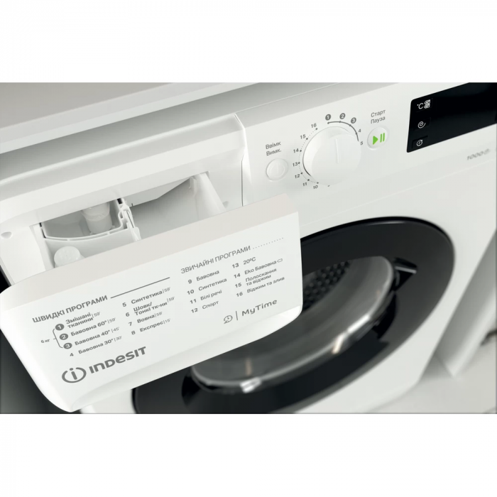 Пральна машина з фронт. завант. Indesit OMTWSE61051WKUA, 6кг, 1000, A+++, 43см, Дисплей, Білий