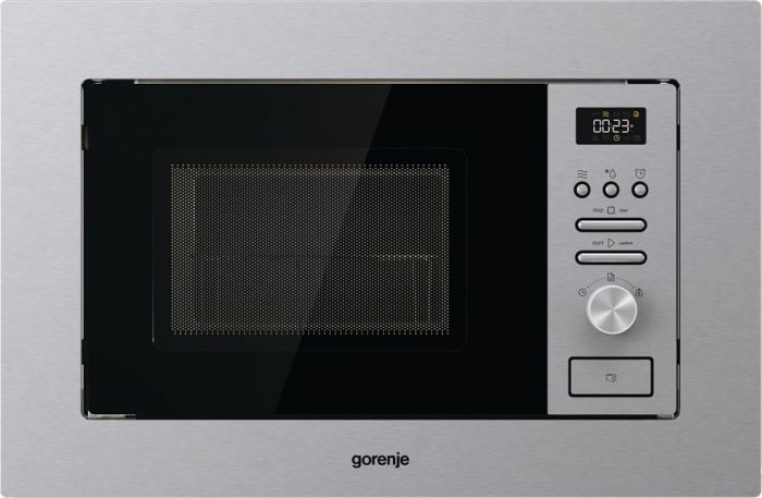 Вбудована м/пічка Gorenje BMI201AG1X/20 л/800 Вт./ гриль/електронне упр./інверторна технологія/дисплей/нержав.