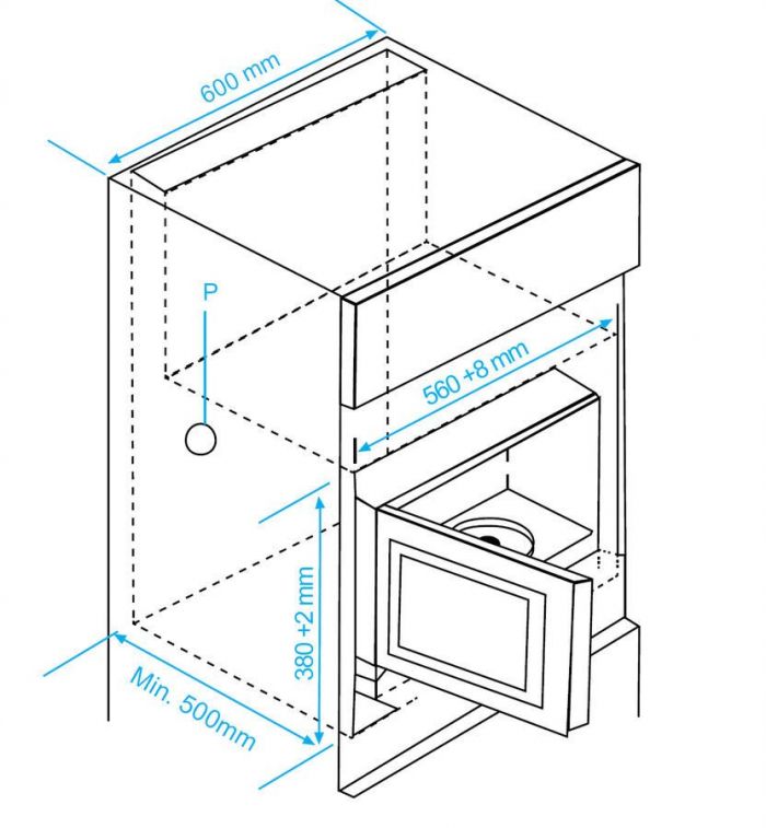 Вбудована мікрохвильова піч Beko MGB25333BG -25 л/900 Вт + 1000 Вт гриль/сенсор/чорна