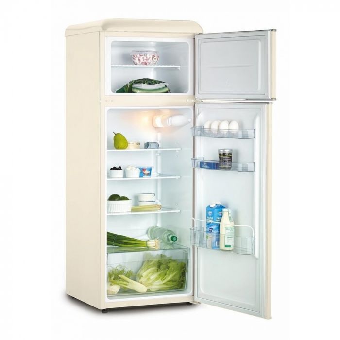 Холодильник Snaige з верхн. мороз., 147.5x56х63, холод.відд.-166л, мороз.відд.-46л, 2дв., A++, ST, retro, бежевий