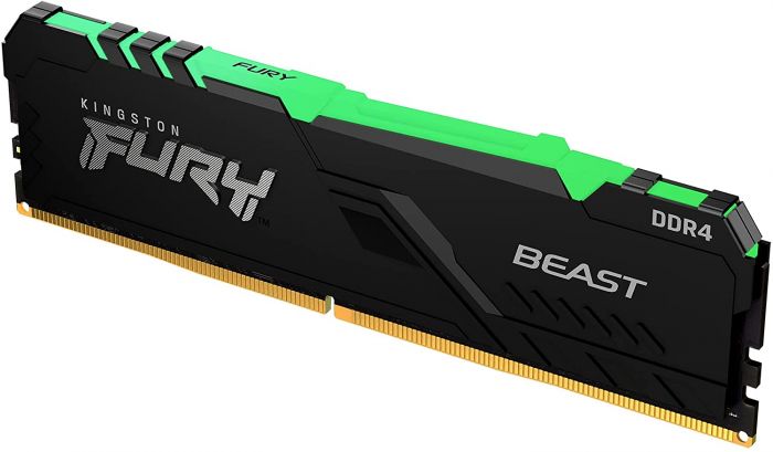 Пам'ять ПК Kingston DDR4 16GB  KIT (8GBx2) 3733 FURY Beast RGB