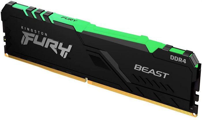 Пам'ять ПК Kingston DDR4 16GB  KIT (8GBx2) 3733 FURY Beast RGB