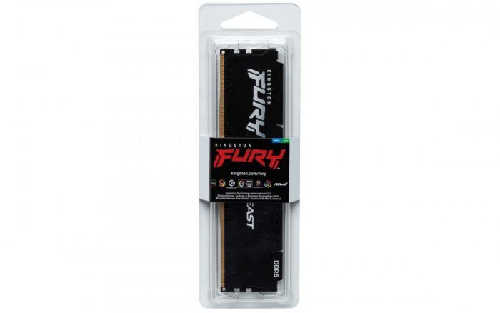 Пам'ять ПК Kingston DDR5 16GB 5600 FURY Beast Black