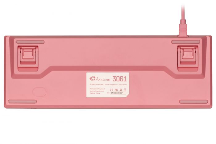 Akko Клавіатура 3061 Sakura R2 Gateron Pink, RU, Pink