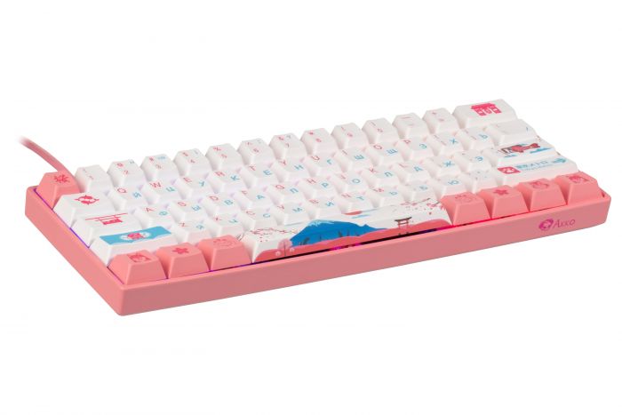 Akko Клавіатура 3061 Sakura R2 Gateron Pink, RU, Pink