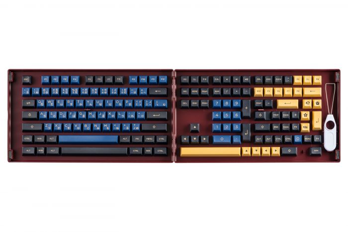 Akko Кейкапи Blue&Red Samurai ASA Fullset Keycaps, EU, Blue