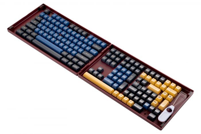 Akko Кейкапи Blue&Red Samurai ASA Fullset Keycaps, EU, Blue