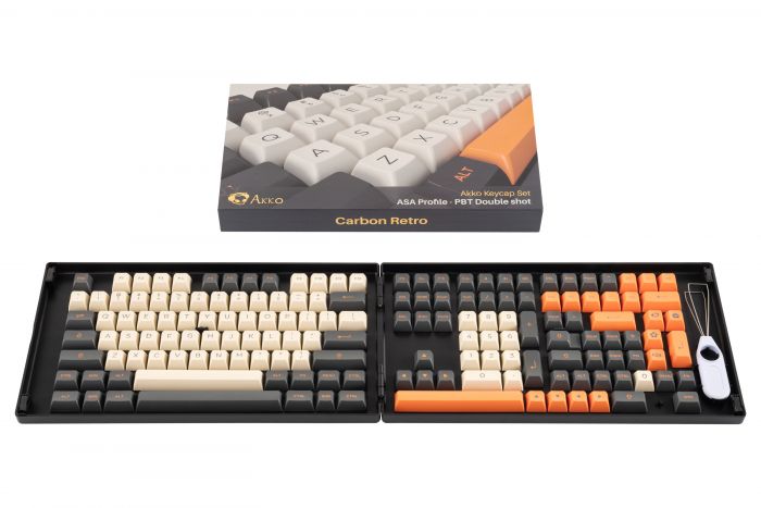 Akko Кейкапи Carbon ASA Fullset Keycaps, EU, Blue