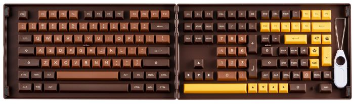 Akko Кейкапи Chocolate ASA Fullset Keycaps, EU, Blue